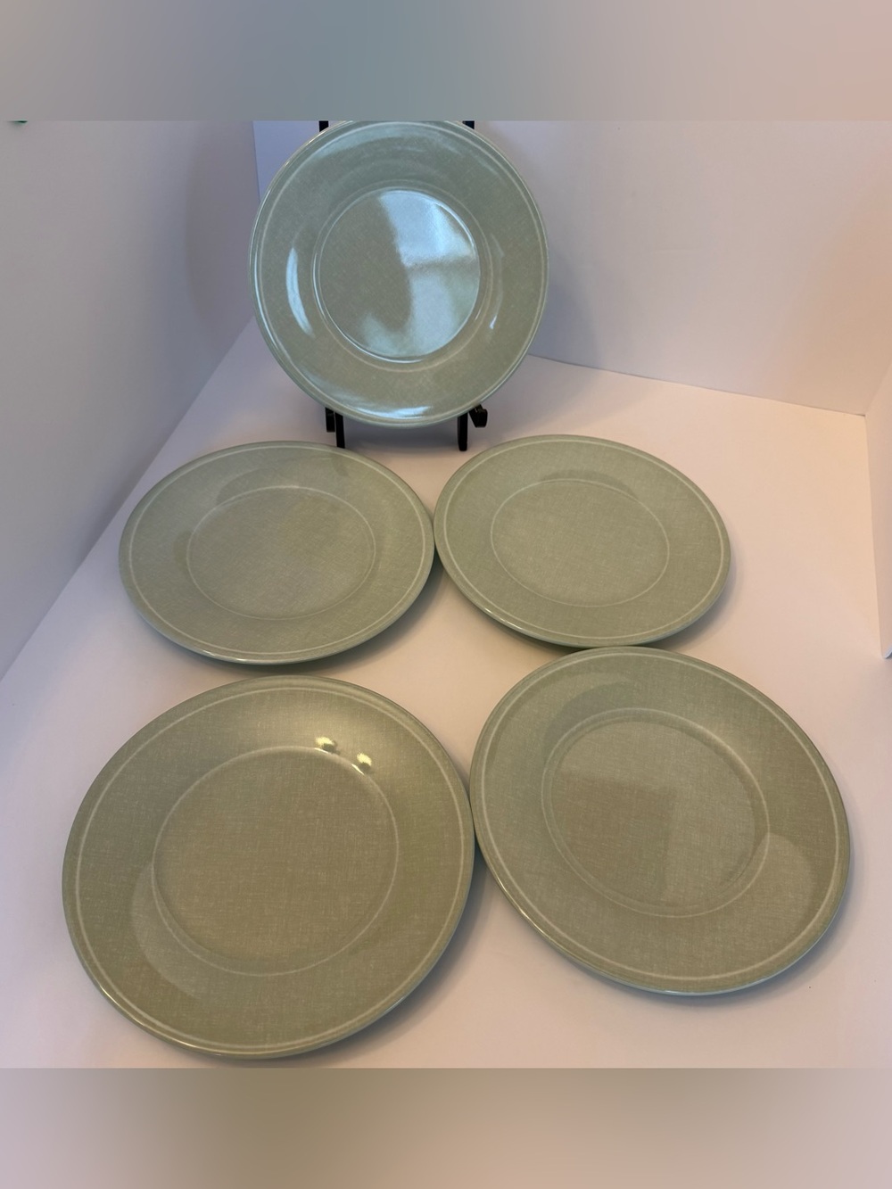 Set of 5 Bee & Willow Home Melamine Salad Plate in Sage 8.5” Diameter Listing